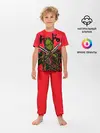 Детская пижама с брюками / зеленый Кайман