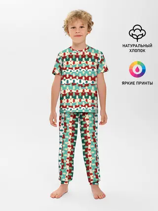 Детская пижама с брюками / Ёлочки