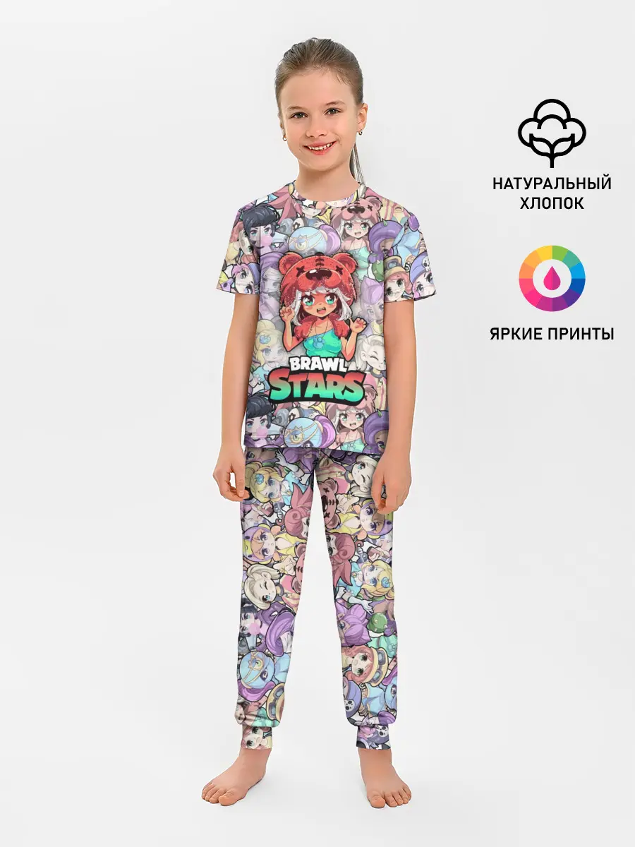 Детская пижама с брюками / BrawlStars Girls