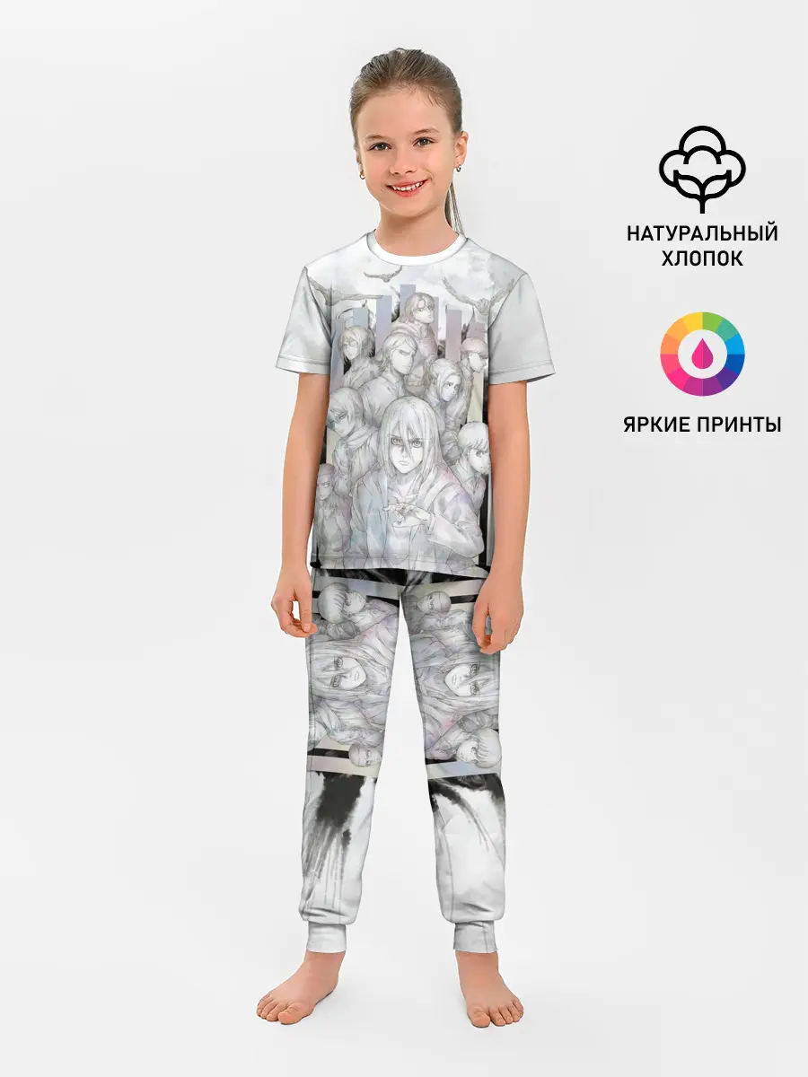 Детская пижама с брюками / Эрен и Воины Парадиза