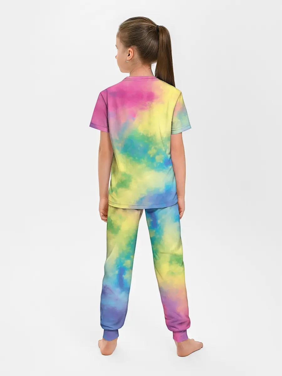 Детская пижама с брюками / Tie-Dye