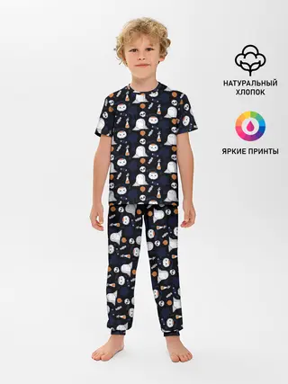 Детская пижама с брюками / Patern Halloween 7