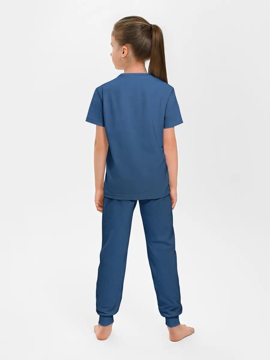 Детская пижама с брюками / 19-4052 Classic Blue