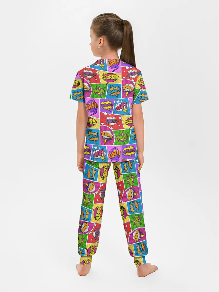 Детская пижама с брюками / Pop art