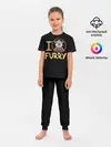 Детская пижама с брюками / I love furry