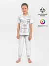 Детская пижама с брюками / Геометрическое лицо