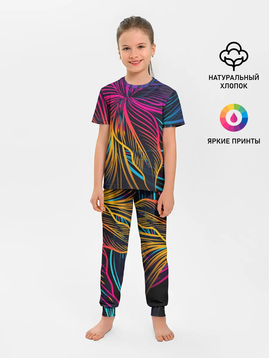 Детская пижама с брюками / Floral Design 3