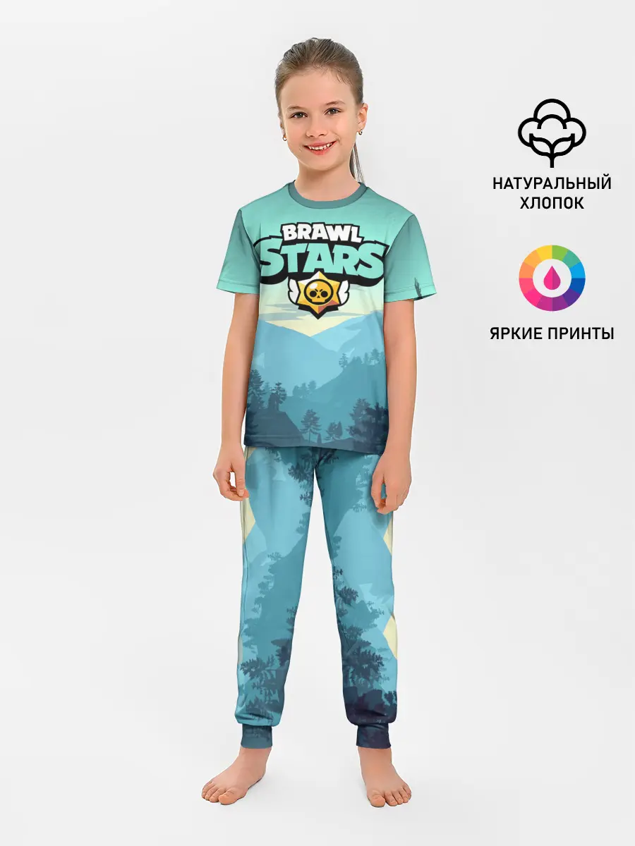 Детская пижама с брюками / Brawl Stars