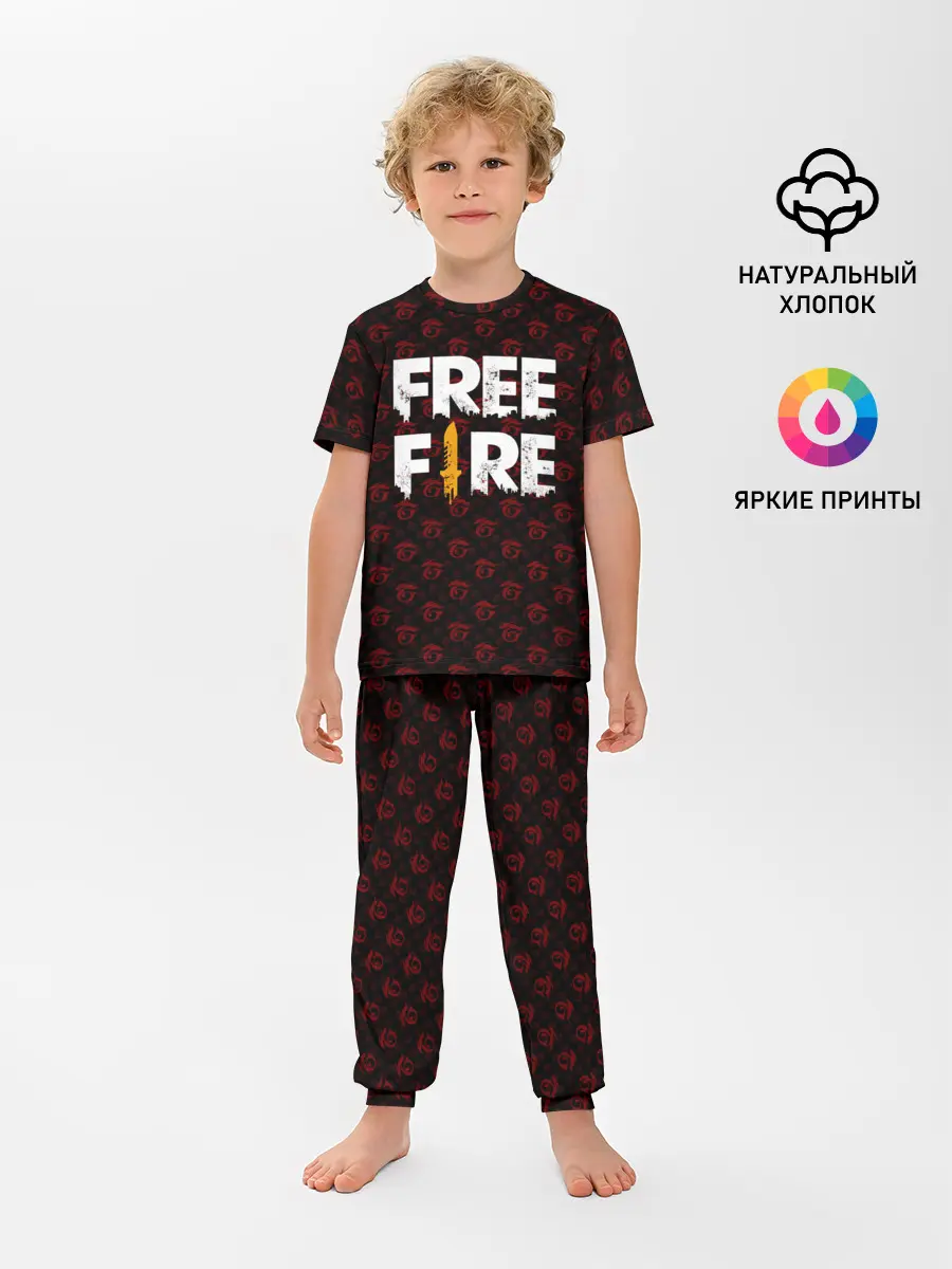 Детская пижама с брюками / FREEFIRE | PATTERN GARENA (Z)