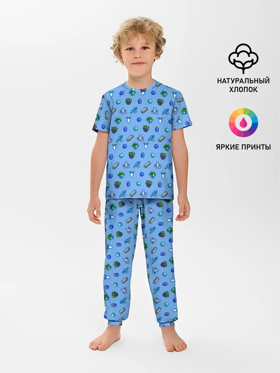 Детская пижама с брюками / Stardew valley. Pattern