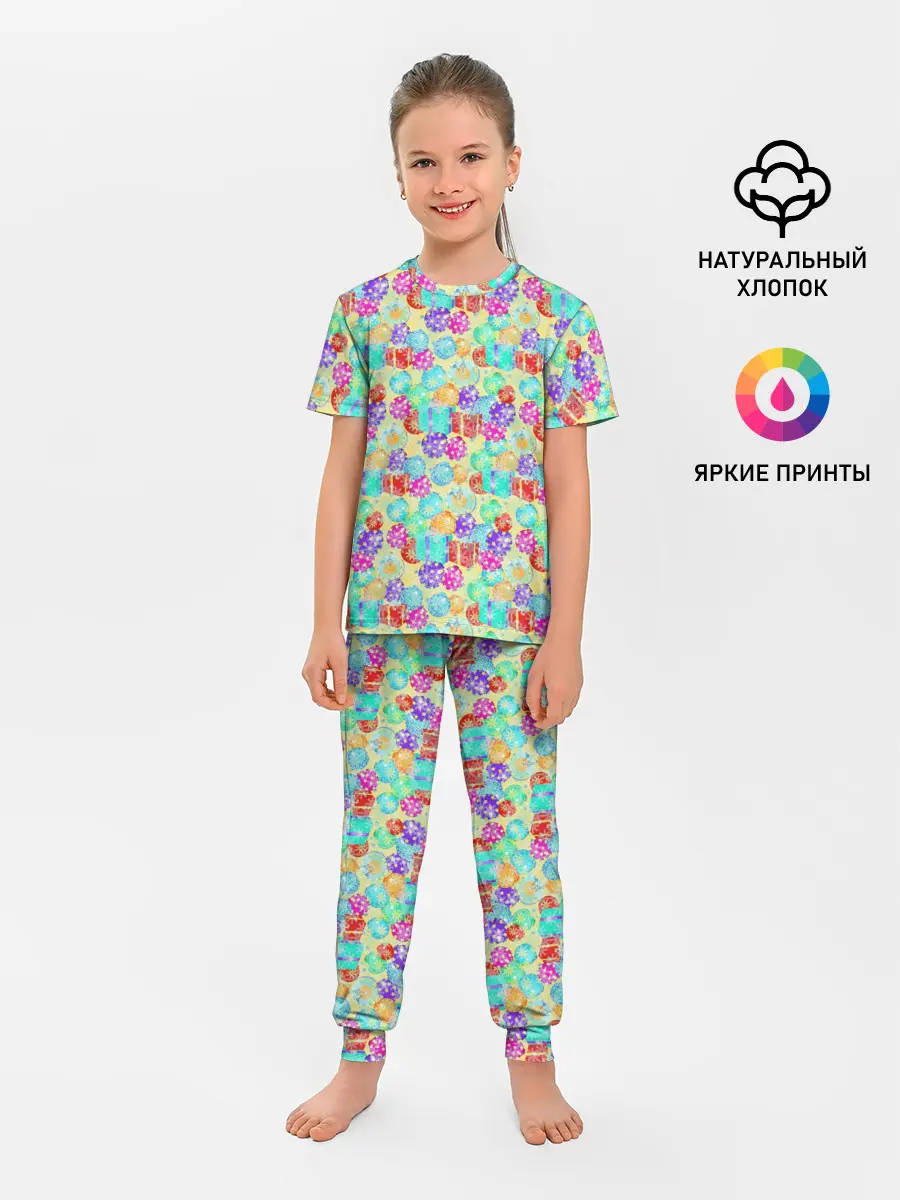 Детская пижама с брюками / Новогодние Игрушки и Подарки