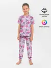 Детская пижама с брюками / Кошки в космосе