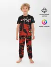 Детская пижама с брюками / Игра в кальмара пламя.
