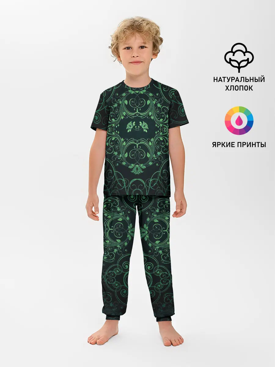 Детская пижама с брюками / Узоры