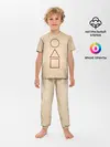 Детская пижама с брюками / ИГРА В КАЛЬМАРА, ФИГУРЫ ИГРЫ