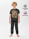 Детская пижама с брюками / Кошка в стиле стимпанк