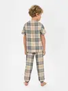 Детская пижама с брюками / клетчатый принт в стиле Burberry