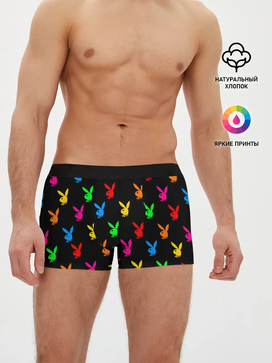 Мужские трусы боксеры / PLAYBOY | ПЛЕЙБОЙ