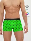Мужские трусы боксеры / звездный фон зеленый