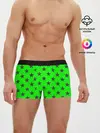 Мужские трусы боксеры / звездный фон зеленый