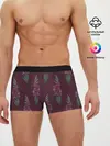 Мужские трусы боксеры / Бардовые гладиолусы
