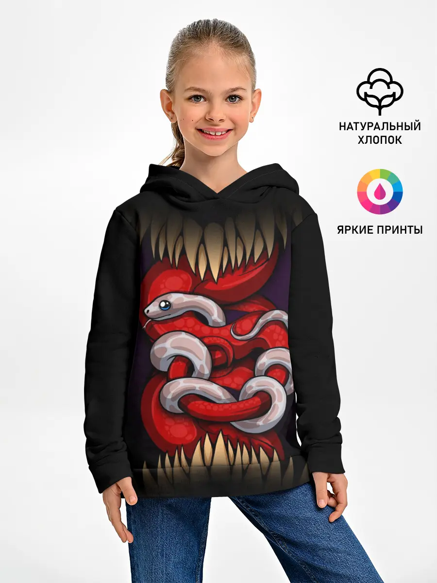Детское худи / monster and snake