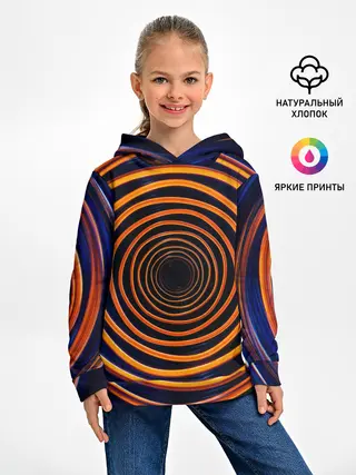 Детское худи / Круги неоновые