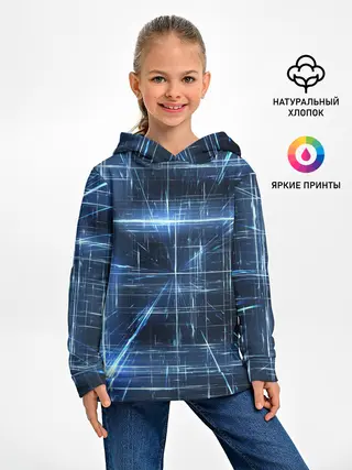 Детское худи / Линии неона
