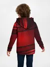 Детское худи / 3D red Абстрактные линии
