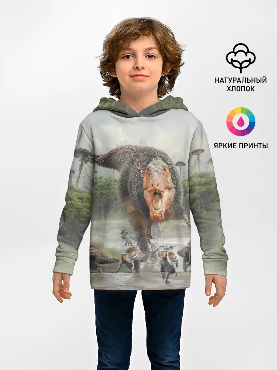 Детское худи / Т-Рекс | Динозавр | Dino (Z)