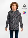 Детское худи / Коричневый абстрактный узор