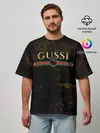 Мужская футболка оверсайз / GUSSI GOLD
