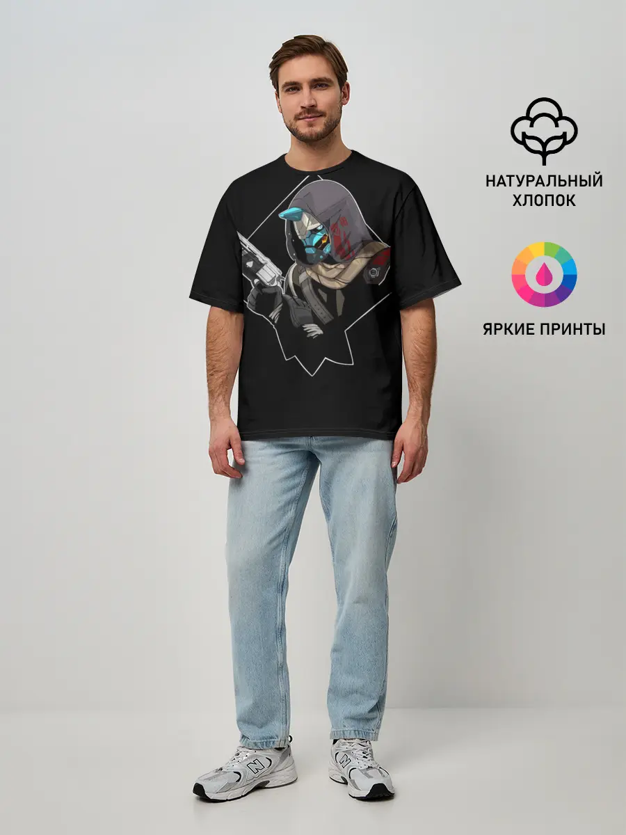 Мужская футболка оверсайз / Cayde-6