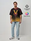 Мужская футболка оверсайз / CYBERPUNK 2077 / VALENTINO.