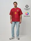 Мужская футболка оверсайз / Ramos home EURO 2020