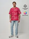 Мужская футболка оверсайз / Gears pattern