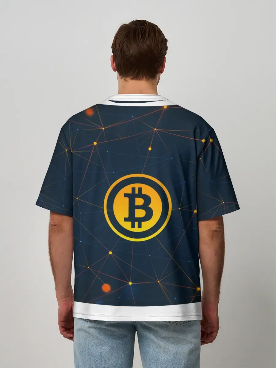 Мужская футболка оверсайз / Bitcoin is future