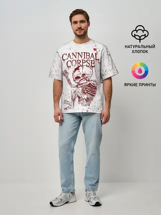 Мужская футболка оверсайз / Cannibal Corpse