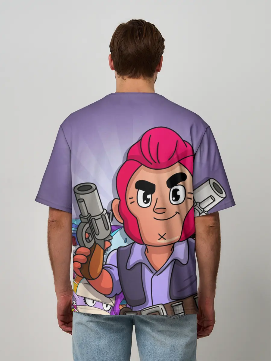 Мужская футболка оверсайз / BRAWL STARS COLT