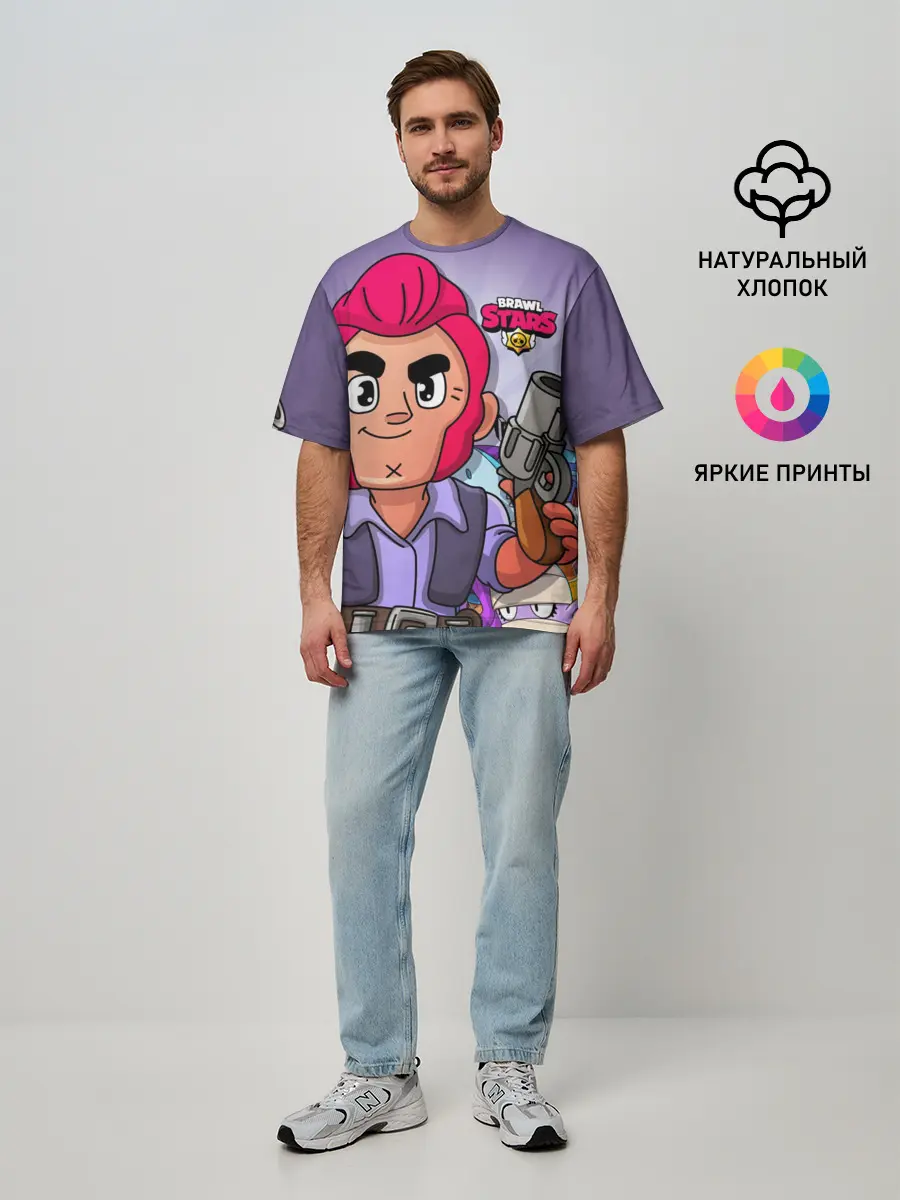 Мужская футболка оверсайз / BRAWL STARS COLT