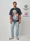 Мужская футболка оверсайз / Хаул и Кальцифер