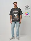 Мужская футболка оверсайз / Камуфляж для рыбака Александр