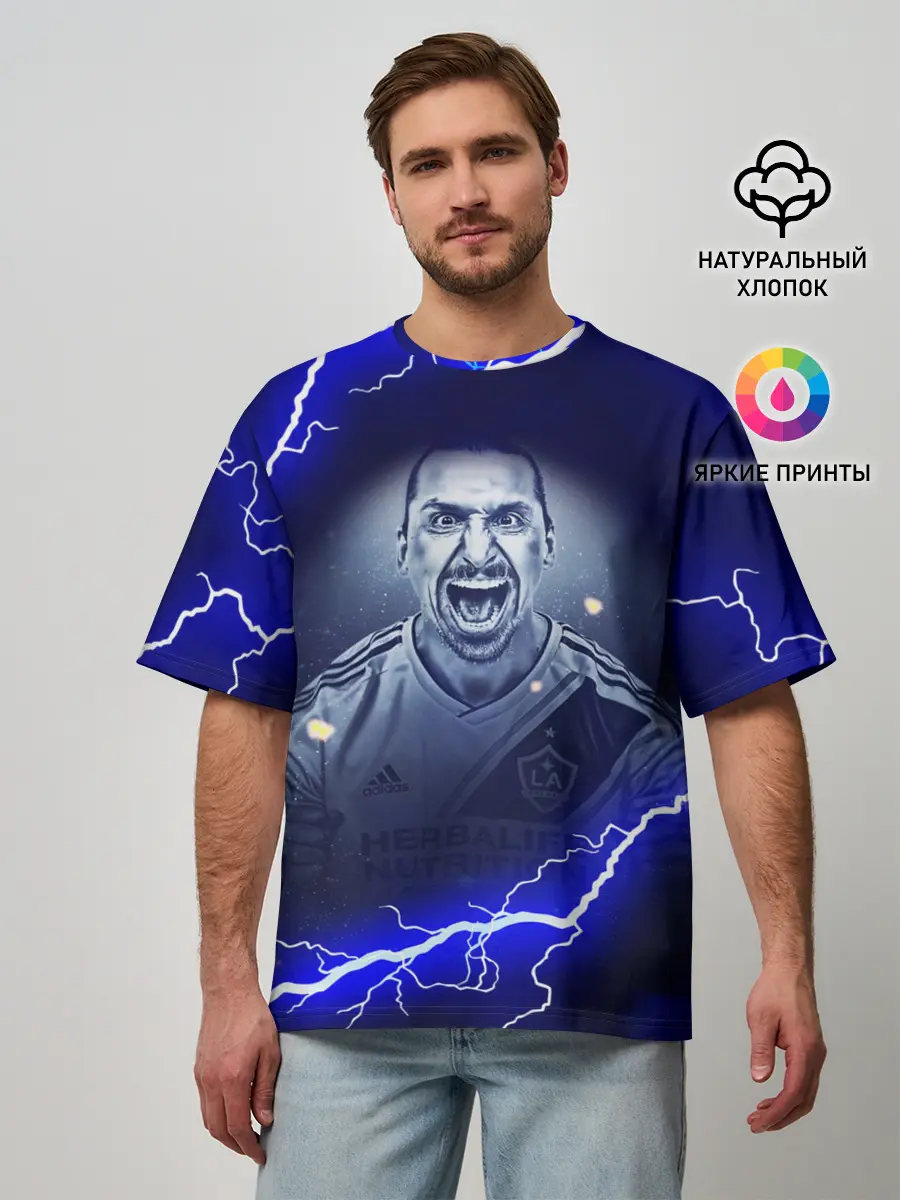 Мужская футболка оверсайз / Златан Ибрагимович | ZLATAN