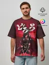 Мужская футболка оверсайз / Dororo red