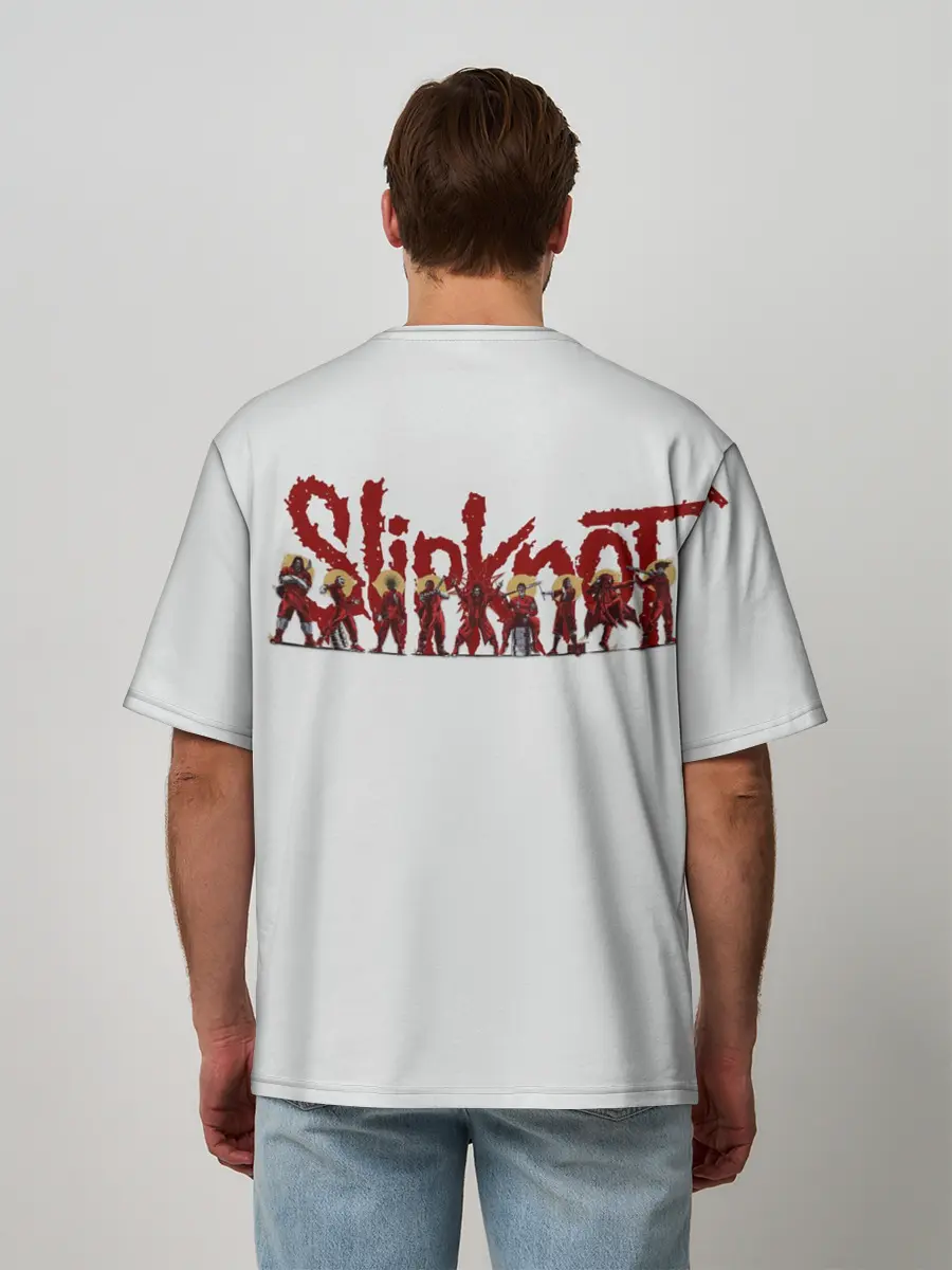 Мужская футболка оверсайз / SLIPKNOT | Jay Weinberg