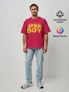 Мужская футболка оверсайз / The Weeknd - Star Boy