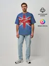 Мужская футболка оверсайз / Mini cooper Великобритания