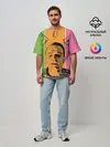 Мужская футболка оверсайз / На игле