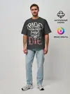 Мужская футболка оверсайз / Ride or die