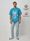 Мужская футболка оверсайз / Dady Shark